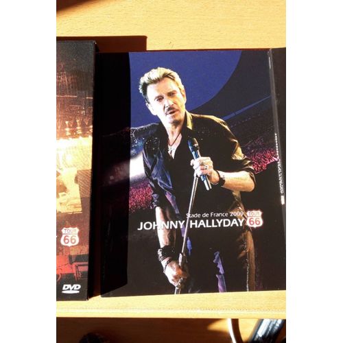 Coffret Collector- Johnny Hallyday- Stade De France 2009 - Tour 66 - 2 Dvd, Poster, Livret 