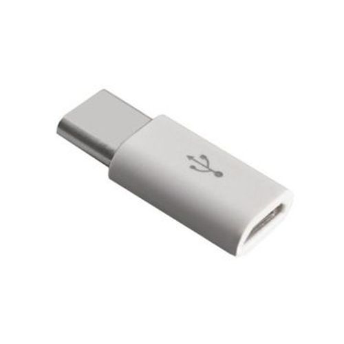 Adaptateur blanc micro USB vers USB Type-C,JL1688