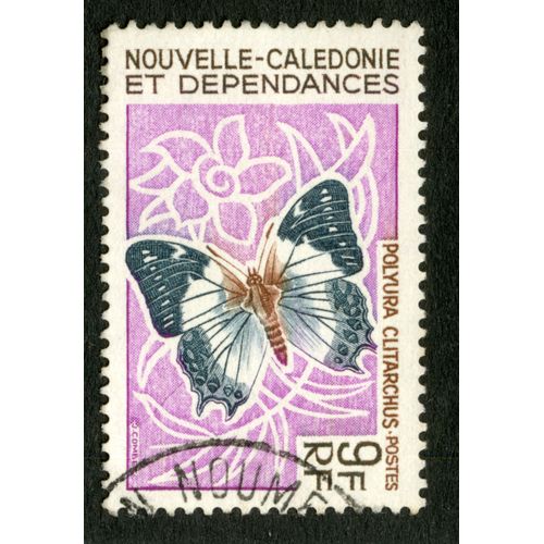 Timbre Oblitéré Nouvelle-Calédonie Et Dépendances,Polyura Clitarchus,Postes,Rf,9f