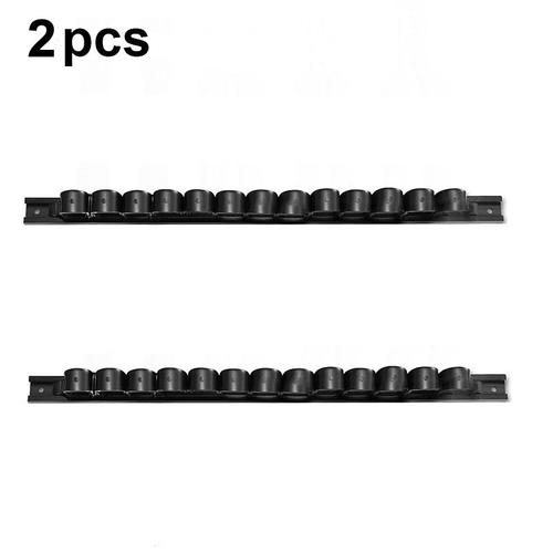 Porte-outil ¿¿ main pour tournevis",rail en plastique,cintre emball¿¿ avec clips,¿¿valuateur,1,"2 pi¿¿ces - Type LSDJ-2PCS-black