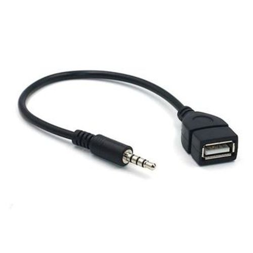 Câble Adaptateur Mini Jack 3.5mm AUX vers USB OTG 20cm,JL2180