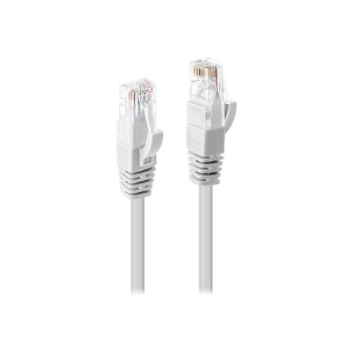 Lindy - Cordon de raccordement - RJ-45 (M) pour RJ-45 (M) - 7.5 m - UTP - CAT 6 - moulé, sans crochet, bloqué - blanc