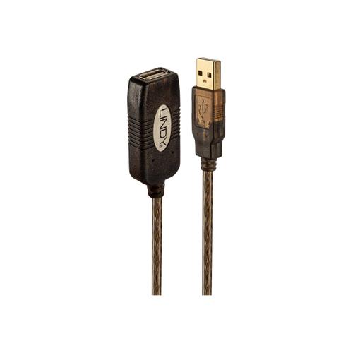 Lindy - Rallonge de câble USB - USB (M) pour USB (F) - USB 2.0 - 20 m - actif