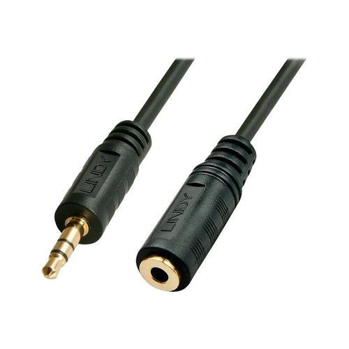Lindy Premium - Rallonge de câble audio - 0.08 mm² - mini-phone stereo 3.5 mm mâle pour mini-phone stereo 3.5 mm femelle - 10 m - blindé - noir - moulé