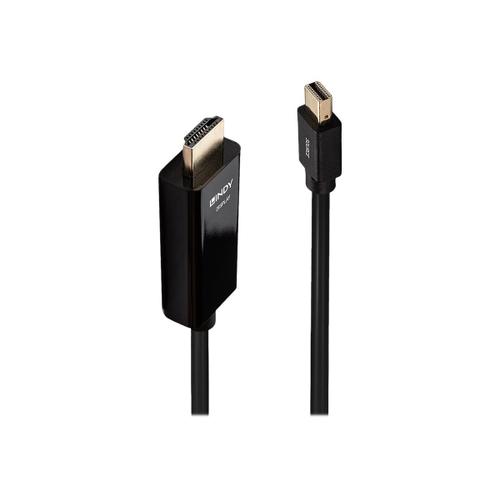Lindy - Câble adaptateur - Mini DisplayPort mâle pour HDMI mâle - 2 m - passif, support 4K