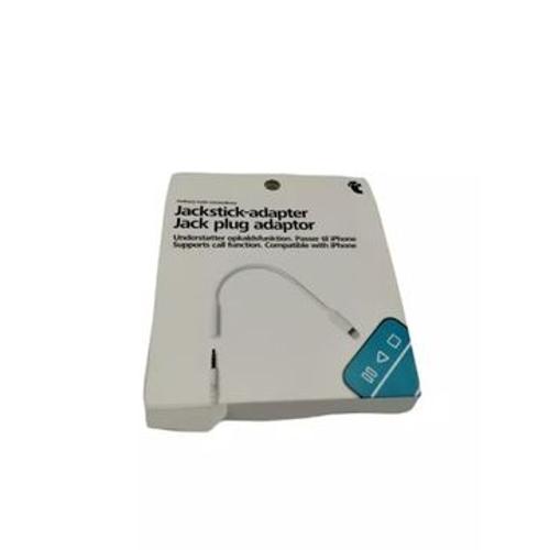 Adaptateur Auxiliaire pour IPHONE TIGER WHITE JACK - LIGHTNIN,JL2581