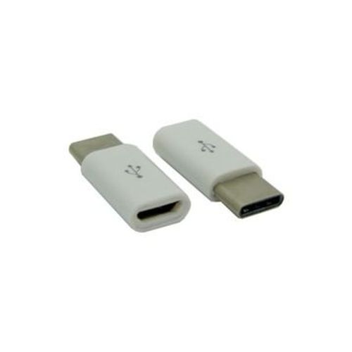 Adaptateur Micro USB/TYPE-C Blanc,JL2907