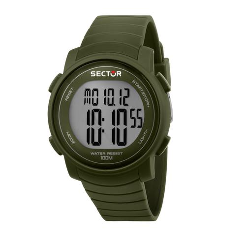 Montre Homme Sector Numérique Bracelet Pur Vert Use51543002