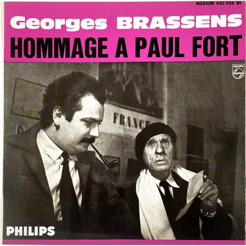 Album Vinyle 45 Tours Chanson Française Georges Brassens "Hommage À Paul Fort"- 7 Titres Dont "Le Petit Cheval" - Mai 1961 - Label Philips - 432.556 Be - Très Bon État.