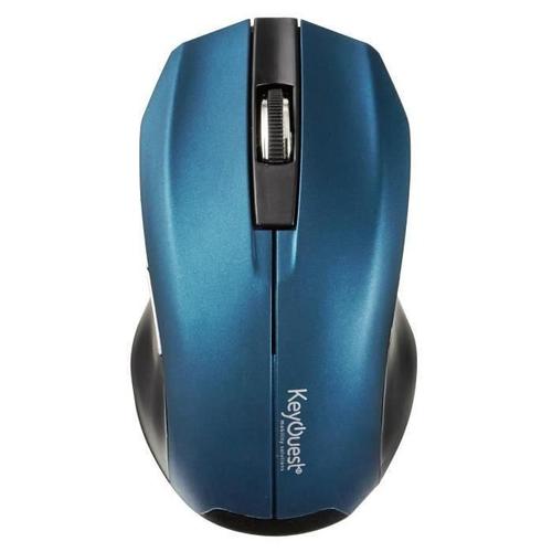 KeyOuest EXPERT - Souris - optique - 5 boutons - sans fil - 2.4 GHz - récepteur sans fil USB - bleu