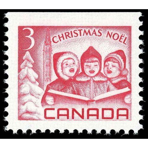 Timbre Canada (1967) 3 Oblitéré - Enfants Chantant Des Cantiques - 476a