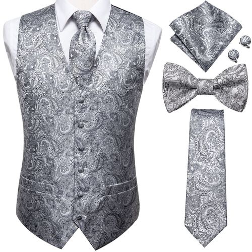 Hi-Aught-Ensemble De Boutons De Manchette Hanky Pour Homme,Gilet Brillant,Veste Pour Homme,Boutons De Manchette N?Ud Papillon,Or,Bleu,Rouge,Vert,Noir