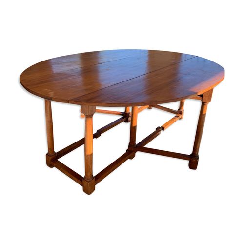 Table Ovale Bois Noyer Marron