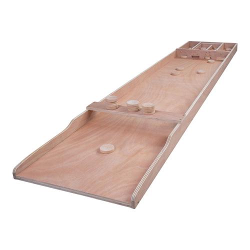 Longfield Dutch Shuffleboard 200 cm | Sjoelbak grand en bois | Inclus 30 disques de jeu