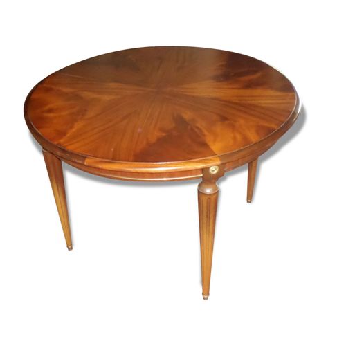 Table Ronde En Noyer Louis Xv1 Marron