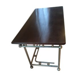 Table Esprit Industriel Marron