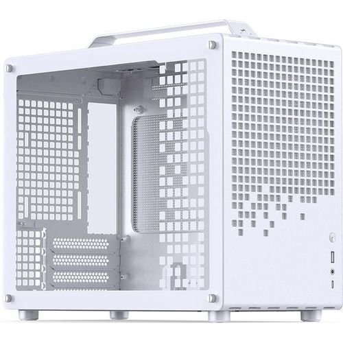 Boitier PC Mini Tour Micro ATX Jonsbo Z20 avec panneau vitré - Blanc