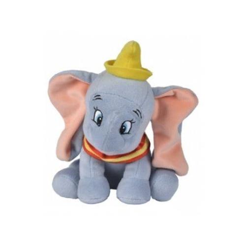 Peluche Dumbo L Elephant Gris 17 Cm - Doudou Enfant, Bebe - Set Jouet + Carte Tigre - Disney