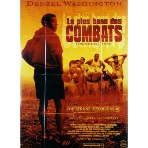 Le Plus Beau Des Combats - Affiche Originale De Cinéma - Format 120x160 Cm - Un Film De Boaz Yakin Avec Denzel Washington, Will Patton, Ryan Hurst, Wood Harris, Ryan Gosling - Année 2000