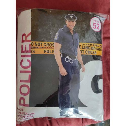 Déguisement Complet Policier Homme Taille 52