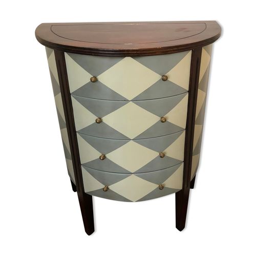 Commode Demi Lune Marron