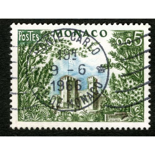 Timbre Oblitéré Monaco ,Decaris,Postes,0,05