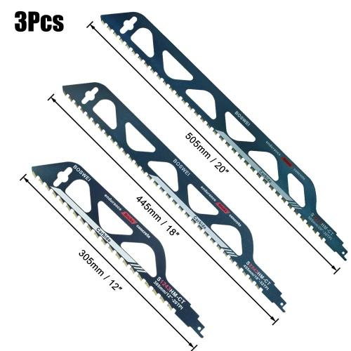 3 pièces - Lame de scie alternative sabre en alliage pour couper la brique creuse S3243HM/S2243HM/S1243HM/0243HM, 4 pièces, coupe de brique rouge