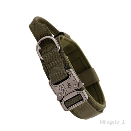 Milageto Couleur Réglable Nylon Nylon Collier Pour Une Formation En Plein Vert Foncé L: 42-54 Dark Green L: 42-54