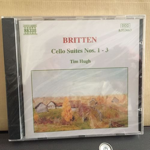 Benjamin Britten, Cello Suites N°1, 2, 3.Pour Violoncelle. Tim Hugh. Naxox 1994