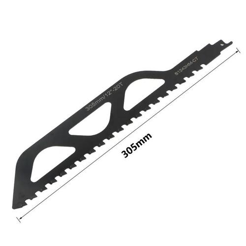 305mm - Livraison gratuite disponible Lames de scie sabre alternatives en alliage, en carbure, scie à bulles, brique, béton, outils de coupe