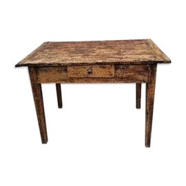 Bureau Vintage Bois Massif Marron