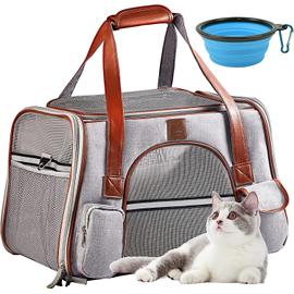 Pawhut sac de transport pour chien chat - siège auto pour chien