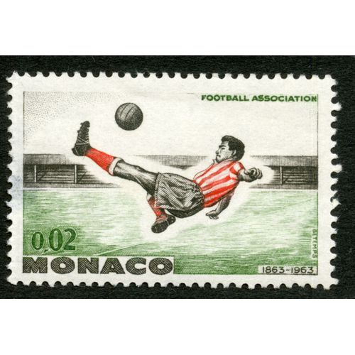 Timbre Non Oblitéré Football Association 1863-1963,Monaco,Betemps,0,02