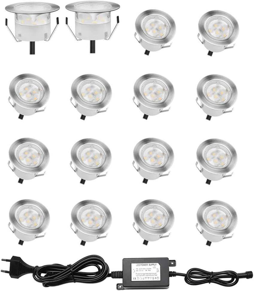 Dystaval Lot de 12 Spots LED Encastrable Couleur, Avec Télécommande,  Etanche IP67 Ø45mm, pour Terrasse Bois Piscine Extérieur, Spots à Encastrer  RGB Plafond DC12V, Kit Mini Spot LED Lampe : : Luminaires