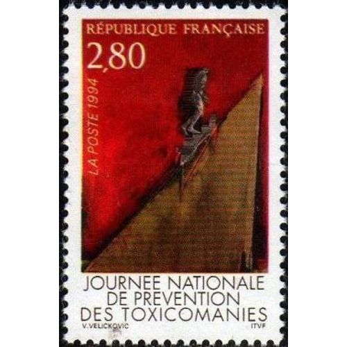 Timbre France 1994 Oblitéré - Journée Nationale De Prévention Des Toxicomanies - 2.80 Yt2908