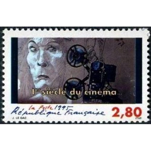 Timbre France 1995 Oblitéré - 1er Siècle Du Cinéma - 2.80 Yt2919