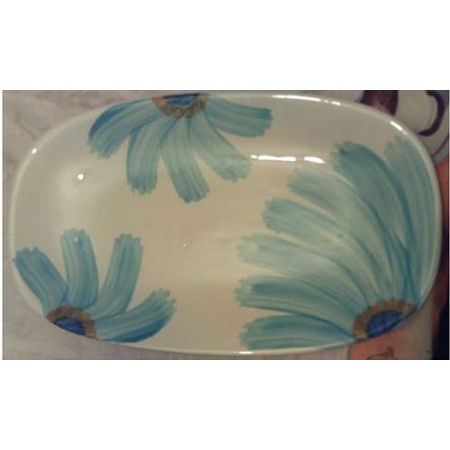 Vintage - Grand Plat - Faïence De " Gien " - Style Moderne