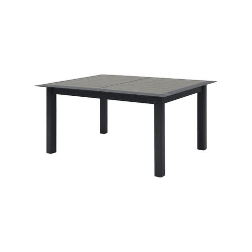 Table De Jardin Aluminium Extensible Allure Effet Bois Muscade & Graphite - 10 Places - Hespéride