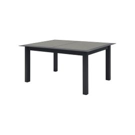 Table De Jardin Aluminium Extensible Allure Effet Bois Muscade & Graphite - 10 Places - Hespéride