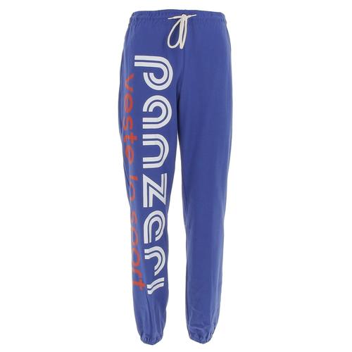 Pantalon De Survêtement Panzeri Uni H Bleu France/Br Jersey Bleu Moyen
