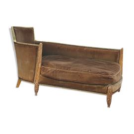 Ensemble Sieges Art Deco Bois Dor Multicolore