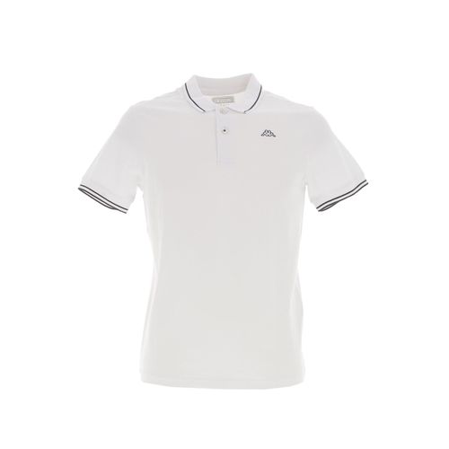 Polo Manches Courtes Kappa Ezio Korporate Man Blanc
