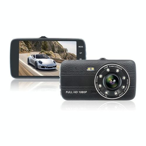 Dashcam Full HD 1080p 4 Pouces Enregistrement en Boucle Vision Nocturne + SD 32Go YONIS
