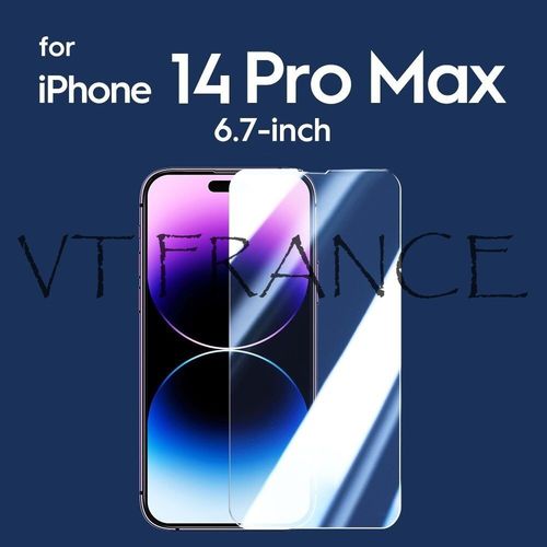 2 Ecrans Protecteur Verre + Gabarit Pour Iphone, Smartphone: Iphone 14 Pro Max