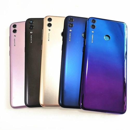 Noir - Coque Arrière Pour Huawei Honor 8c, 6.26 Pouces, Avec Boutons Latéraux D'alimentation, Lentille En Verre, Flash, Logo, Original, Nouveau