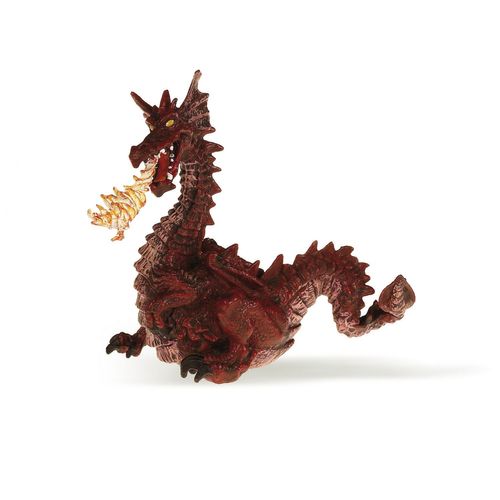 Le Monde Enchante Dragon Rouge Avec Flamme