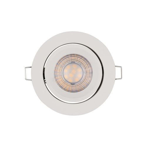 Ledvance Spot À Encastrer Avec Fonction De Gradation Progressive Via Un Interrupteur Mural, Led Spot Set Simple Dim 3x 4.9w 2700k Brushed White, Paquet De 1