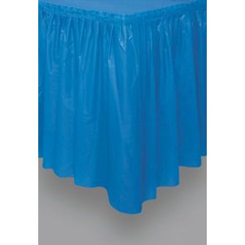 Jupe De Table Bleue En Plastique