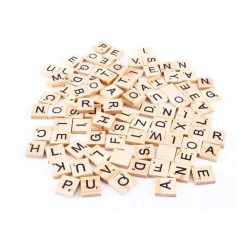 Lettres Carré En Bois Alphabet Intelligent 120 Pièces