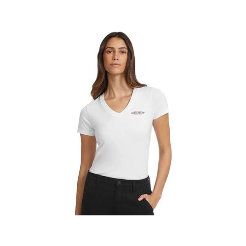 T Shirt Guess American Femme Blanc